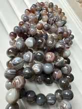 이미지를 갤러리 뷰어에 로드 , Natural Botswana Agate Gemstone Bracelet | 10mm 14mm Gift for Man and Women
