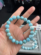 Load image into Gallery viewer, Larimar bracelets 9+mm Beads size
