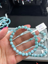 이미지를 갤러리 뷰어에 로드 , Larimar bracelets 7.7mm Beads size
