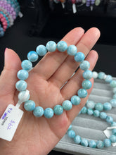 Load image into Gallery viewer, Larimar bracelets 9+mm Beads size
