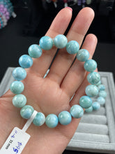 이미지를 갤러리 뷰어에 로드 , Larimar bracelets 11+mm Beads size
