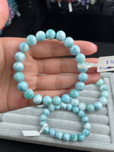 Load image into Gallery viewer, Larimar bracelets 9+mm Beads size
