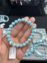 Load image into Gallery viewer, Larimar bracelets 8+mm Beads size
